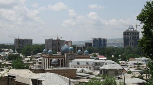 Dushanbe cranes and cupolas: investing for growth, and faith [credit: Jason Anderson]