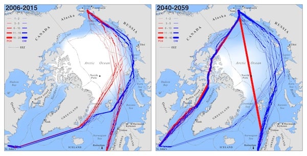 Trafikprop blad Boost New Trans-Arctic shipping routes navigable by midcentury - CRYOPOLITICS