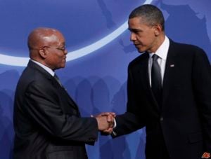 Obama and president Zuma