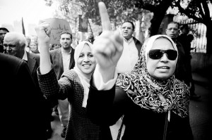 egypt women marching