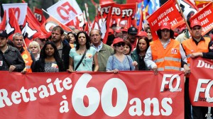french strike retirement