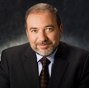 Israel's racist and radical foreign minister, Avigdor Lieberman.