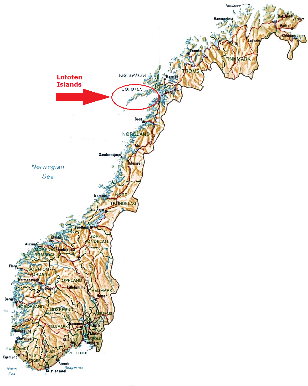 01 Lofoten map Norway position - Foreign Policy Blogs