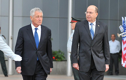 U.S. Secretary of Defense Chuck Hagel and Israeli Defense Minister Moshe Ya'alon (Photo: Yaron Brener).