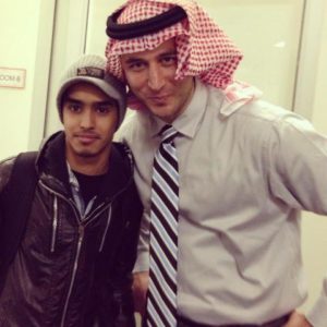 Ali Alharbi on his way  home to Saudi Arabia