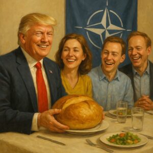 Trump Breadwins—and Now the Allies Are All Smiles at Supper