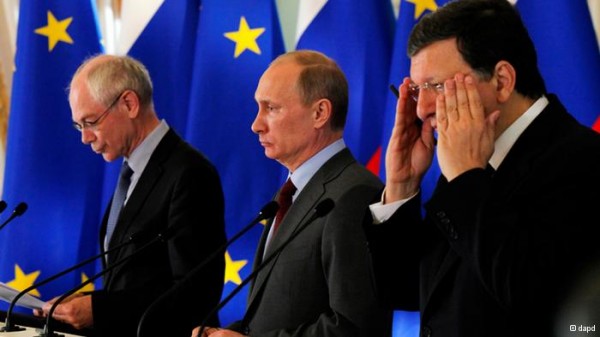 EU-Russia Summit. Vladimir Putin, Jose Manuel Barroso and Herman Van Rompuy