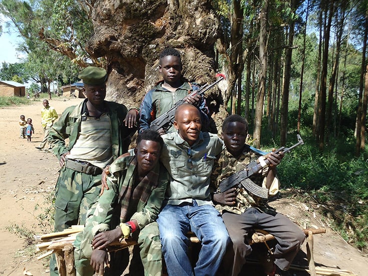 Henri Ladyi works to demobilize children from militias in the DRC.