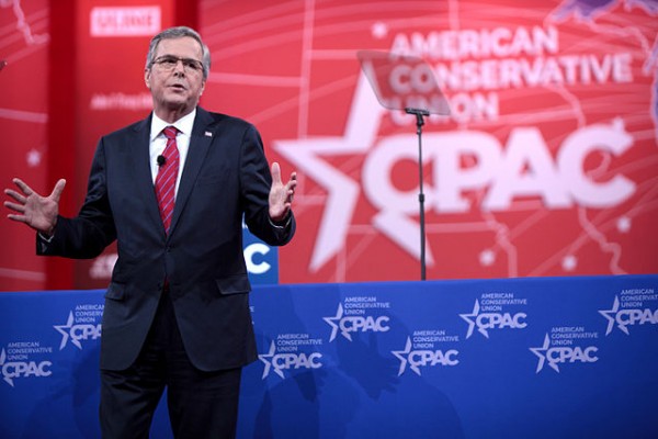 Jeb Bush speaking at CPAC 2015 in Washington, DC. Photo Credit: Gage Skidmore 