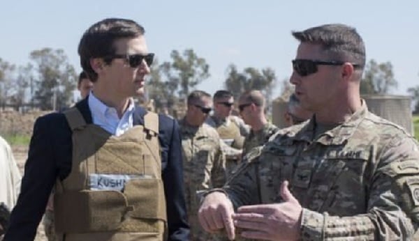 "Full Metal Jackass": Jared Kushner in Iraq.