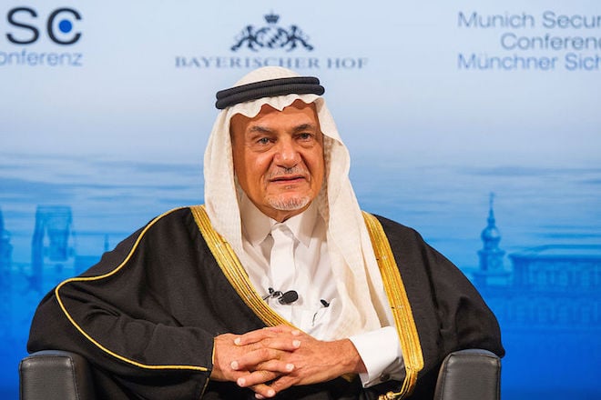 Prince Turki Al Faisal bin Abdulaziz Al Saud, who is accused by an Al Qaeda prisoner of financing the 9/11 attacks (Photo: Marc Muller via Wikimedia Commons).
