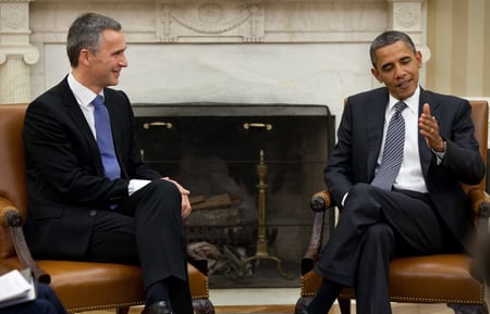 President Obama and Norwegian Prime Minister Stoltenberg meet in DC