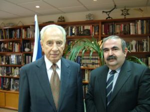 Turkish Jewish communal leader Sadi with Israeli President Peres