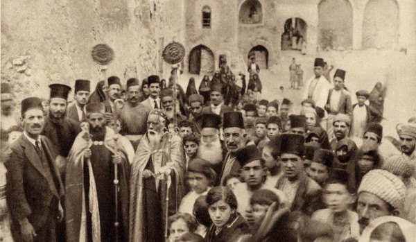 cription  Postcard of a celebration at the Syriac Orthodox Monastery in Mosul in the early 20th century. (Wikimedia Commons)