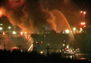 Another disaster in the Russian Arctic: Dock fire consumes nuclear submarine