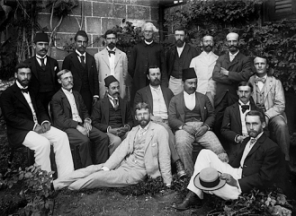 New York State granted a charter to Syrian Protestant College in 1863. Pictured here is the first graduating class. Photo credit: AUB