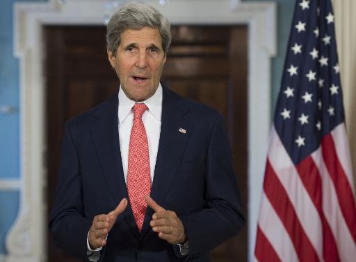 Saul Loeb/AFP/File U.S. Secretary of State John Kerry  at the US State Department in Washington, DC, April 24, 2014.