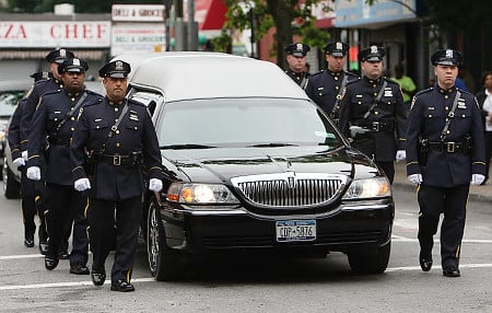 NYPD solemn procession of slain Police Officer Omar Edwards