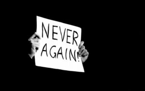 Why Americans must say NEVER AGAIN