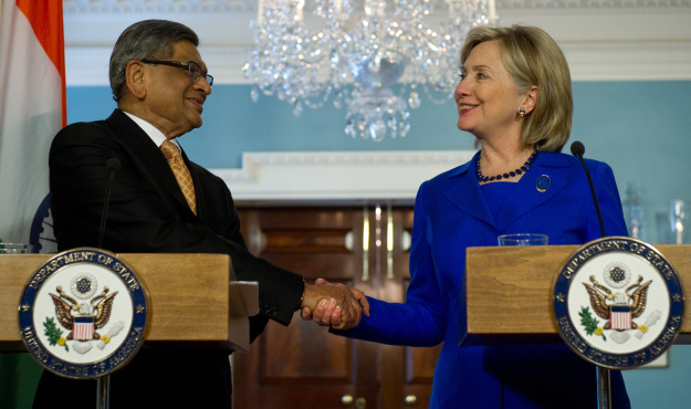 Clinton and Krishna at the US-India Strategic Dialogue / Source: Foreign Policy