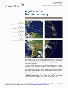 CSFB's Mega-Brazil Report's cover page.  