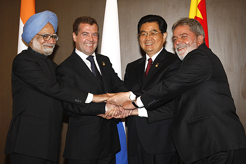 BRIC leaders meeting last year.  Source: www.corporate-eye.com 