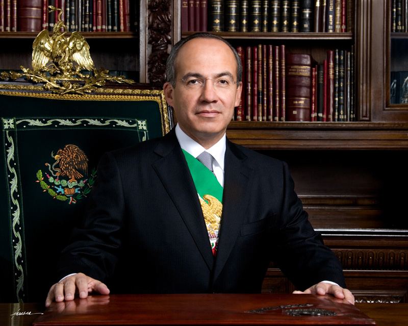 Felipe Calderon, President of Mexico.  Source:  Google Images
