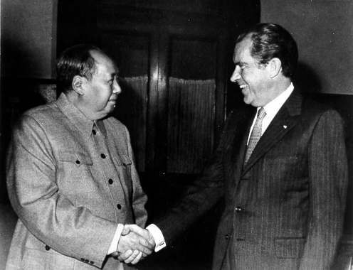 Nixon & Mao: Mutual dependence goes back a long way.   Source: www.china-profile.com 