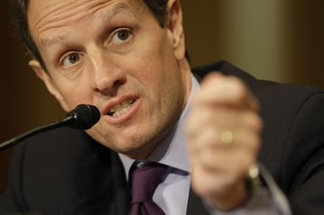 Geithner's tougher audience:  U.S. Congress   Source: AP