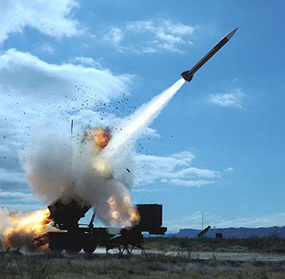 Patriot missiles are part of the defensive arms sales to Taiwan.  Source:  Google Images