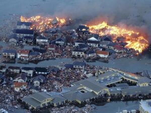 Tsunami Inundats Japan's Northern Coastlines