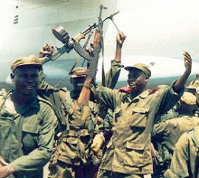 Villagers flee fresh fighting in eastern Congo. Villagers flee fresh fighting in eastern Congo.