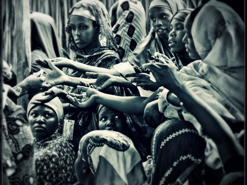 Refugees in a Kenyan camp, courtesy Zoriah/Flickr (CC BY-NC 2.0)
