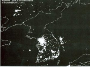 Two Koreas at Night (Courtesy: Google Images)