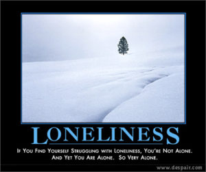 One is the loneliest number . . .