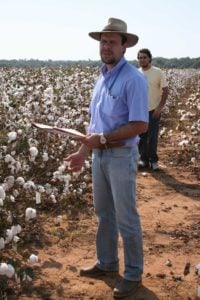 Cotton researchers in Primavera do Leste, Mato Grosso