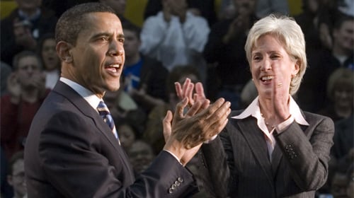 President Obama and Governor Sebelius