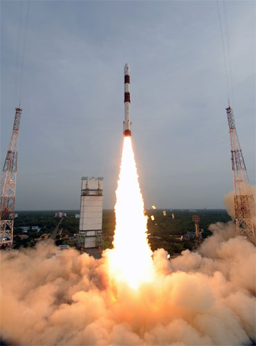The Launch of PSLV C-15 (Courtesy: ISRO)