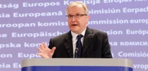 European Commissioner for Finance Olli Rehn 