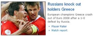Russia Smash Greece Like a Restaurant Plate