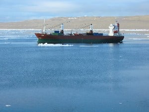 The Umiavut near Resolute Bay, Canada