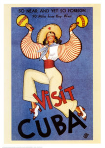 Old Cuban tourism poster