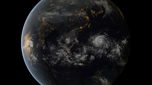 Typhoon Haiyan from space. 